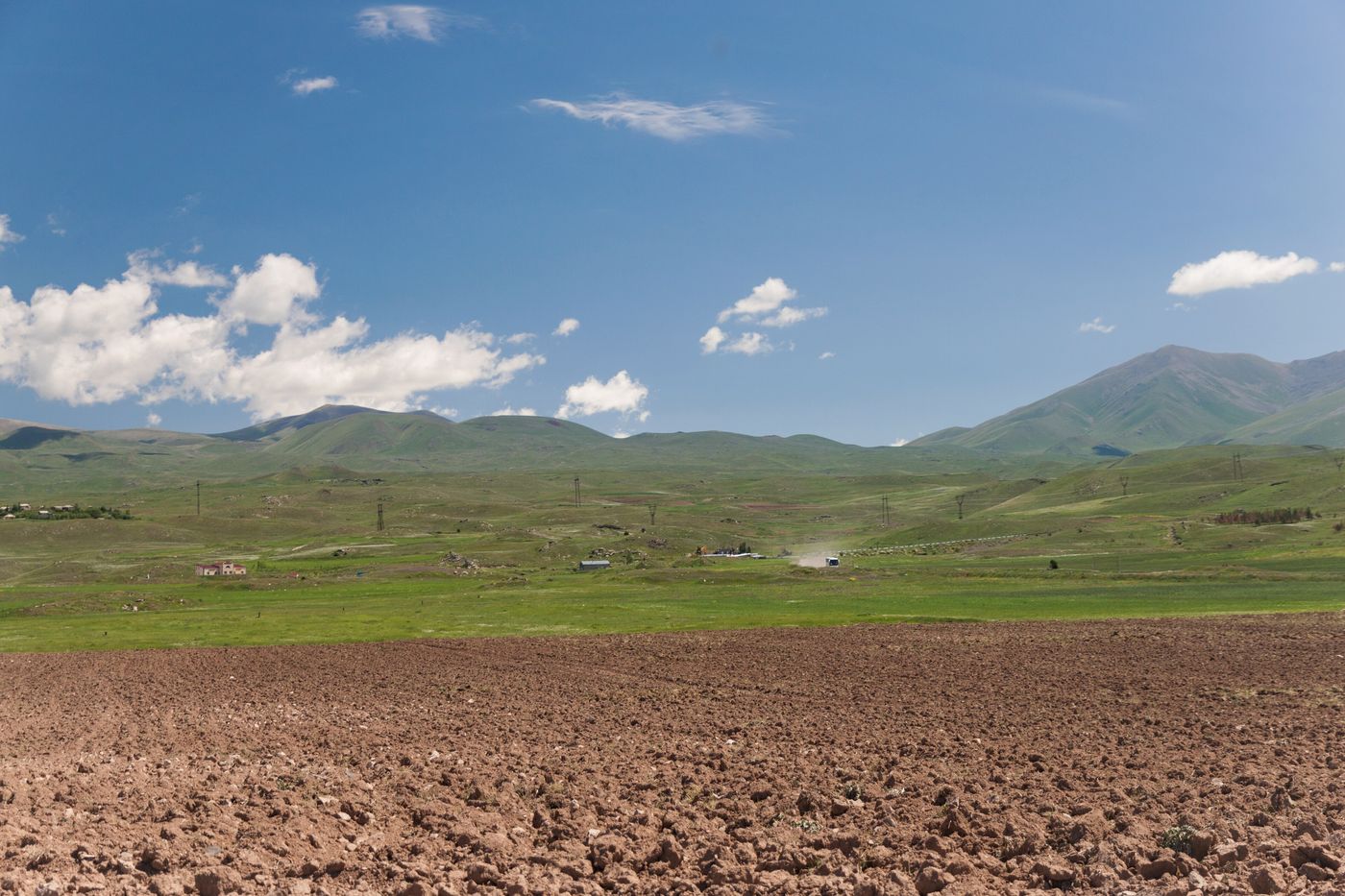 A mountain road winding through the Syunik highlands
