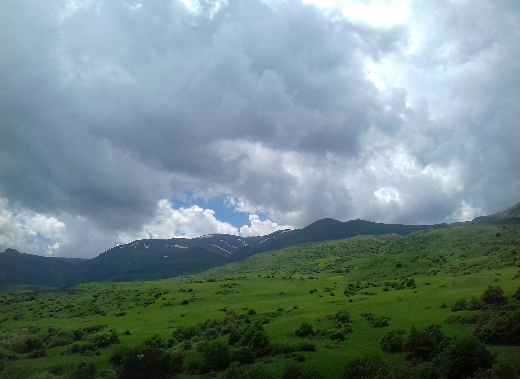 A winding mountain road in the Armenian highlands