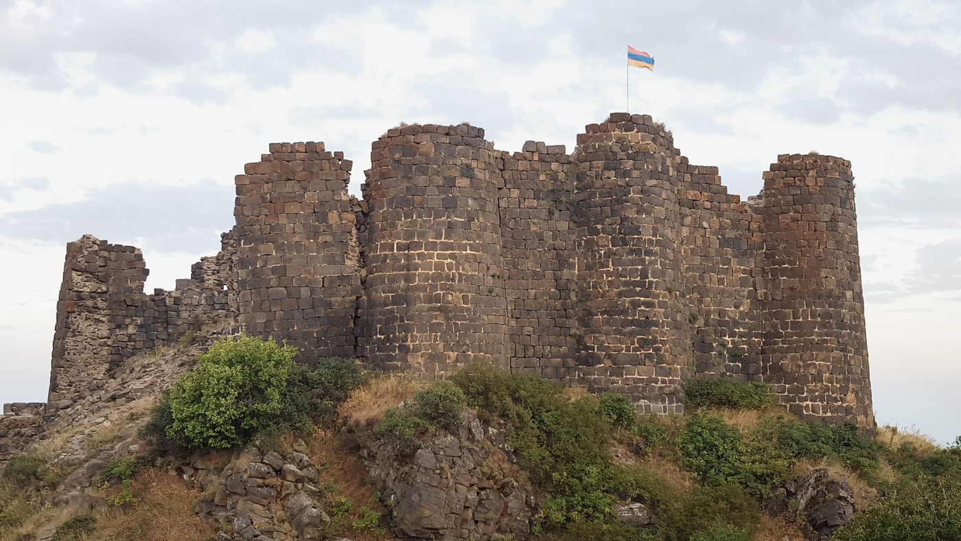 Amberd fortress on the slopes of Mount Aragats