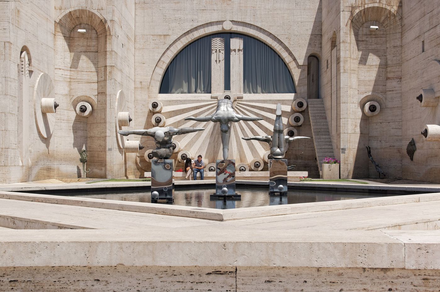 The Cascade stairway rising above central Yerevan